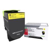 Lexmark originální toner 71B0040, yellow, 2300str.