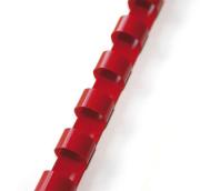 plastový hřbet 22mm červená 50ks