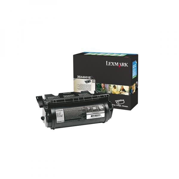 Lexmark originální toner X644H11E, black, 21000str., return