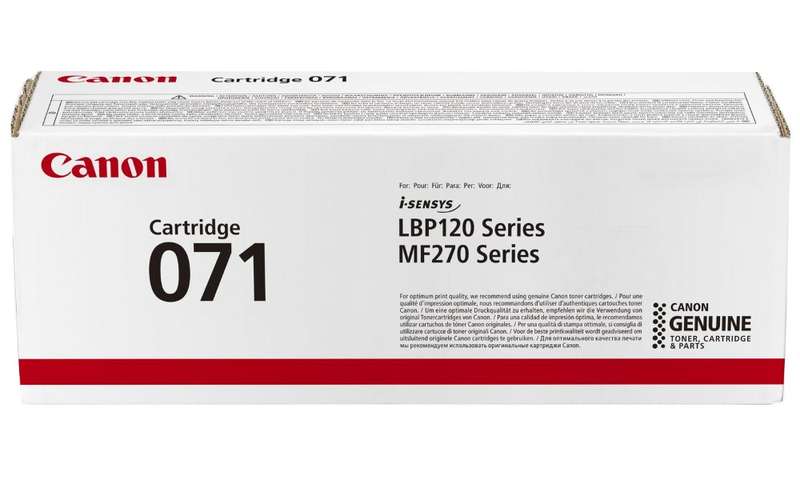 Canon originální toner 071 black pro MF272dw, 275dw, LBP122dw (1200 str.)