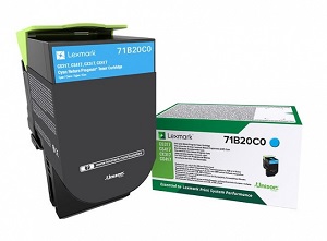 Lexmark Toner Cartridge Cyan Return (71B20C0) 